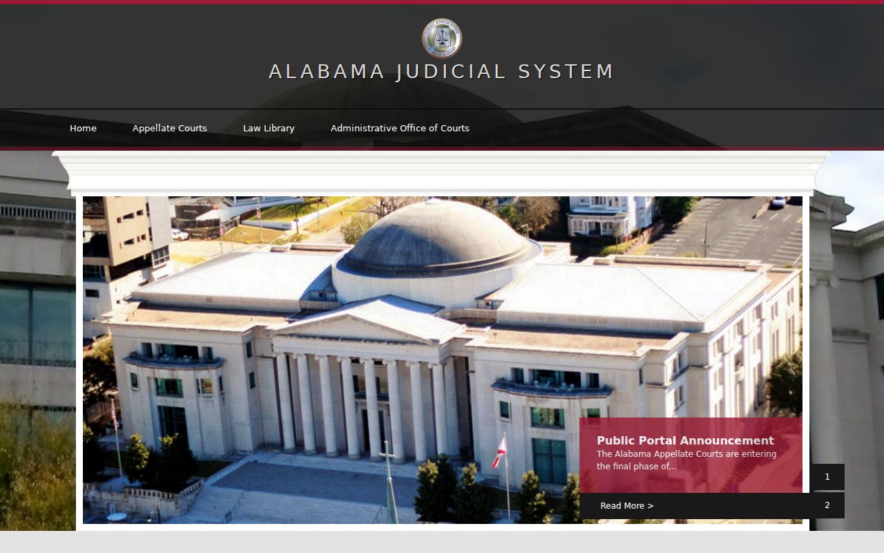 Escambia County court dockets Alabama Judicial System homepage