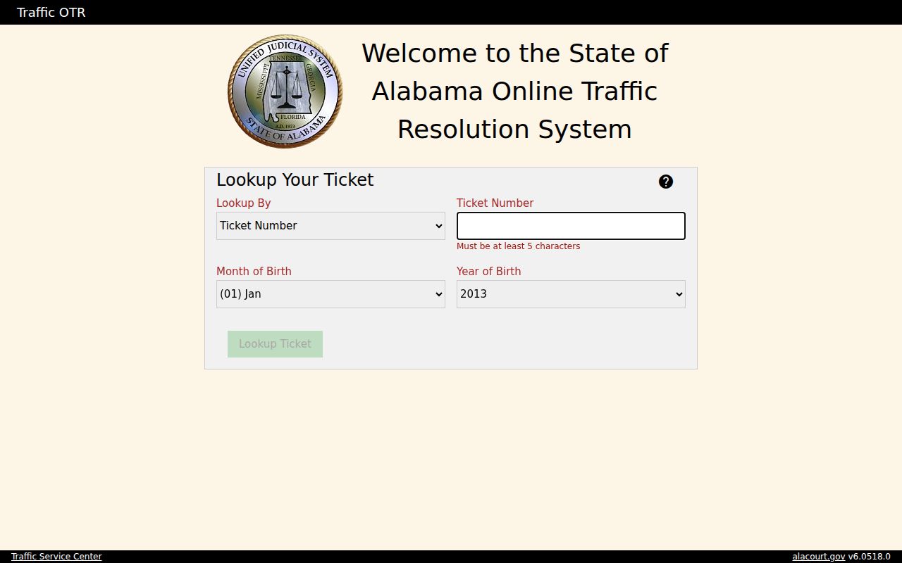 Escambia County traffic court records online traffic resolution system